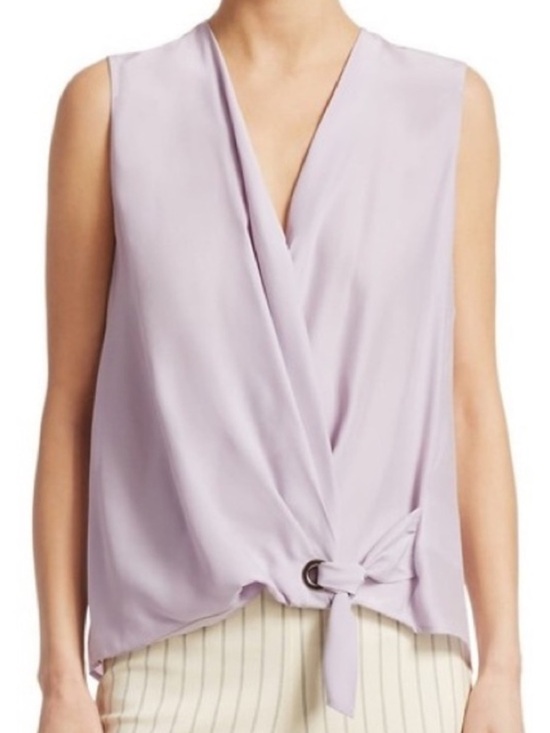 rag & bone Tops - rag & bone Lavender Sleeveless Wrap Tie  romantic blouse Camisole